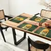 Plant - Bloemen - Wit Placemat vinyl groot -zzsfeer4_Kitchenyeah-website