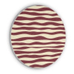 Golven - Rood - Patroon - Crème Akoestische PET Vilt - Rond klein 838 -3d