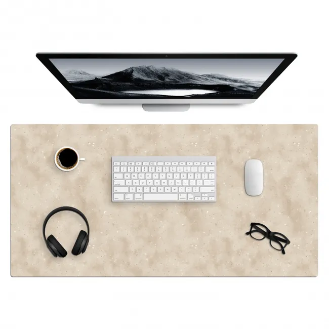 Desk Mat - Texture - Speckles - Beige