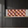 Bloemen - Abstract - Aardetinten keuken achterwand 2 middel 871 -sfeer1