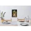 Doorkijk - Bloemen - Poort - Stenen Muursticker klein -eettafel