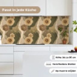 Abstract - Modern - Groen keuken achterwand 2 middel 871 -sfeer4_DE