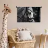 Paard - Schimmel - Portret Wandkleed katoen klein -wsfeer5_kind