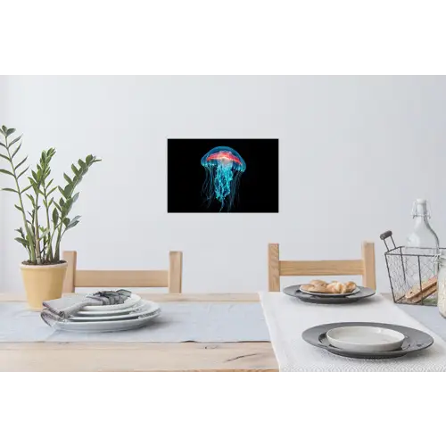 Kwal - Tentakels - Blauw - Licht Muursticker klein -eettafel