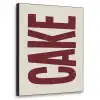 Red - Cake - Decoratie - Eten Textielframe zwart klein -3d