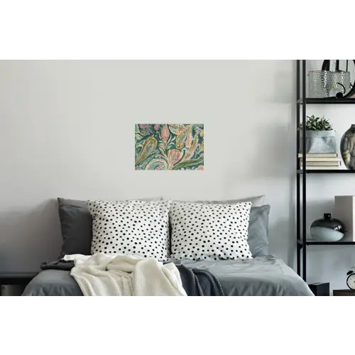 Patroon - Kleurrijk - Sierlijk - Groen Muursticker klein -slaapkamer