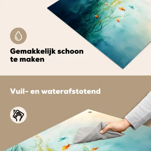 Waterplanten - Vissen - Kleurrijk - Water Inductie beschemer met haakjes klein -ky-schoon-nl