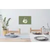Vijgen - Minimalistisch - Getekend - Mosgroen Muursticker klein -eettafel