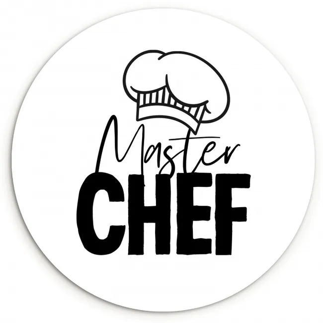 Culinaire Inspiratie KitchenYeah - Keuken - Wandcirkel Forex klein -3d