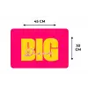 Dream big - Roze - Geel - Minimalistisch Placemat vinyl groot -specs