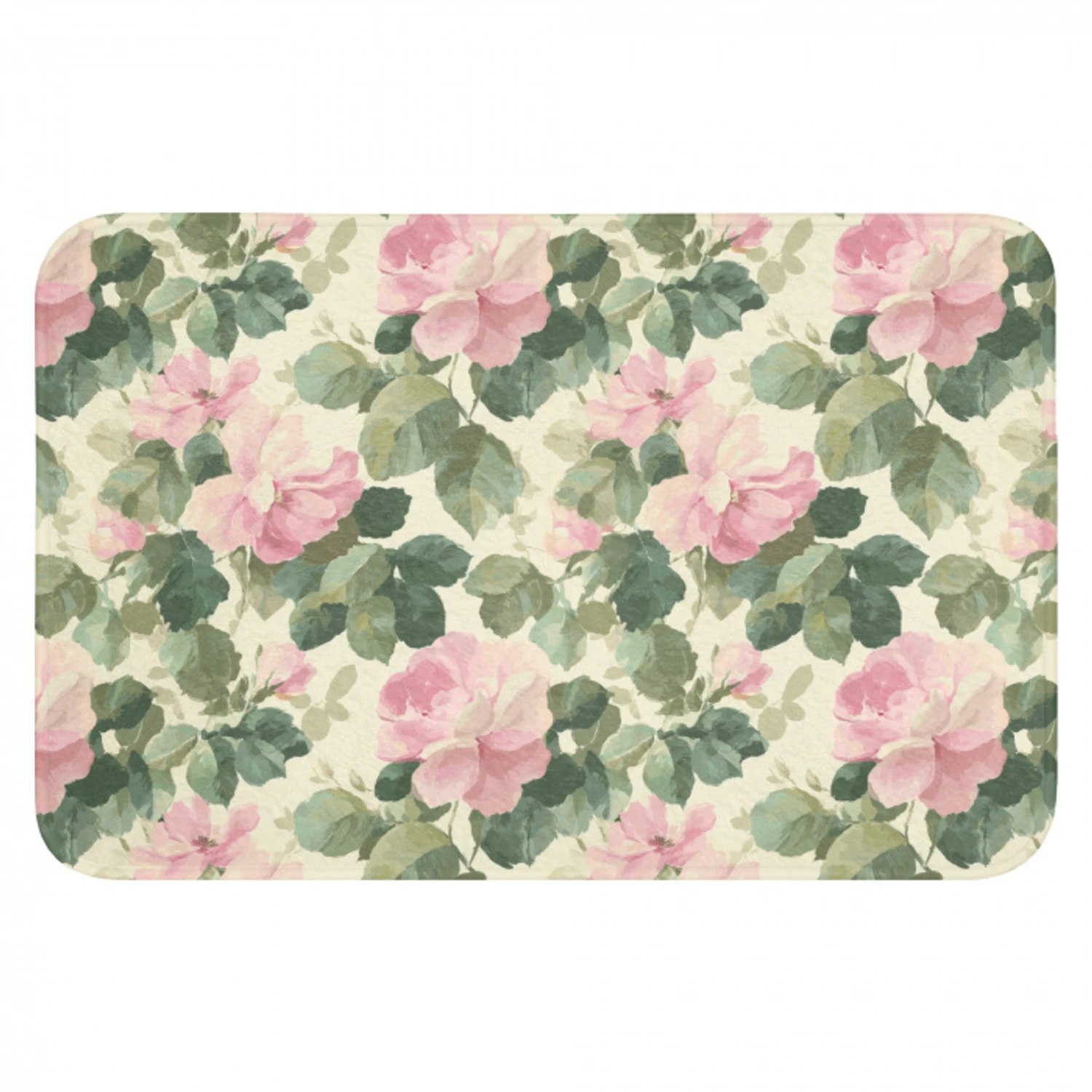 Rozen - Botanisch - Roze Badmat klein 997 -3d