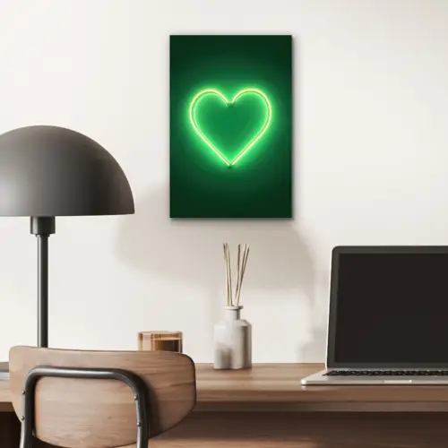 Neon - Groen - Licht aluminium wit klein -sfeer5