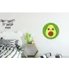 Avocado - Groen - Speels Wandcirkel aluminium klein -kinderkamer