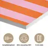 Strepen - Oranje - Verticaal - Ciao bella PET vilt klein -closeup_DE