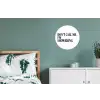 Tekst - Modern - Zwart - Wit Wandcirkel aluminium klein -slaapkamer