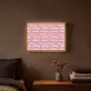 Golven - Patroon - Hartjes - Retro Light Box met batterij (Wandlamp) middel 907 -sfeer4