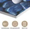 Luxe - Blauwe - Marmer - Stenen PET vilt klein 837 -closeup_NL