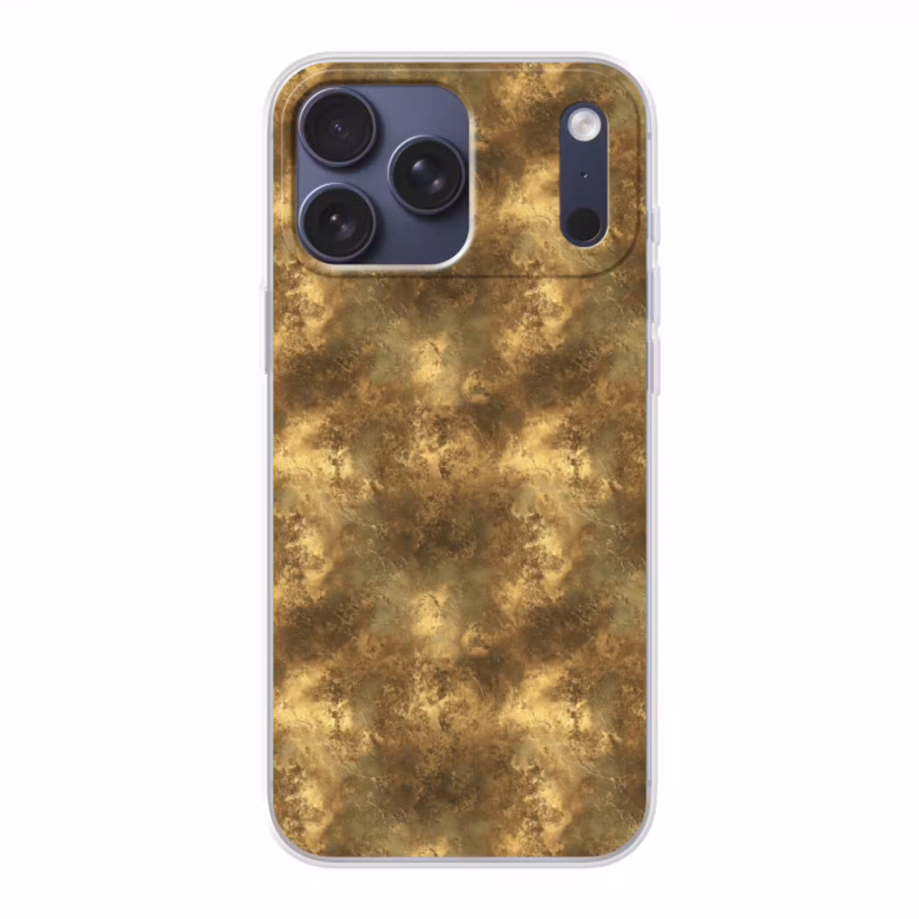Antiek - Metaallook - Goud Telefoonhoesje iPhone 17 Pro Max klein 879 -3d