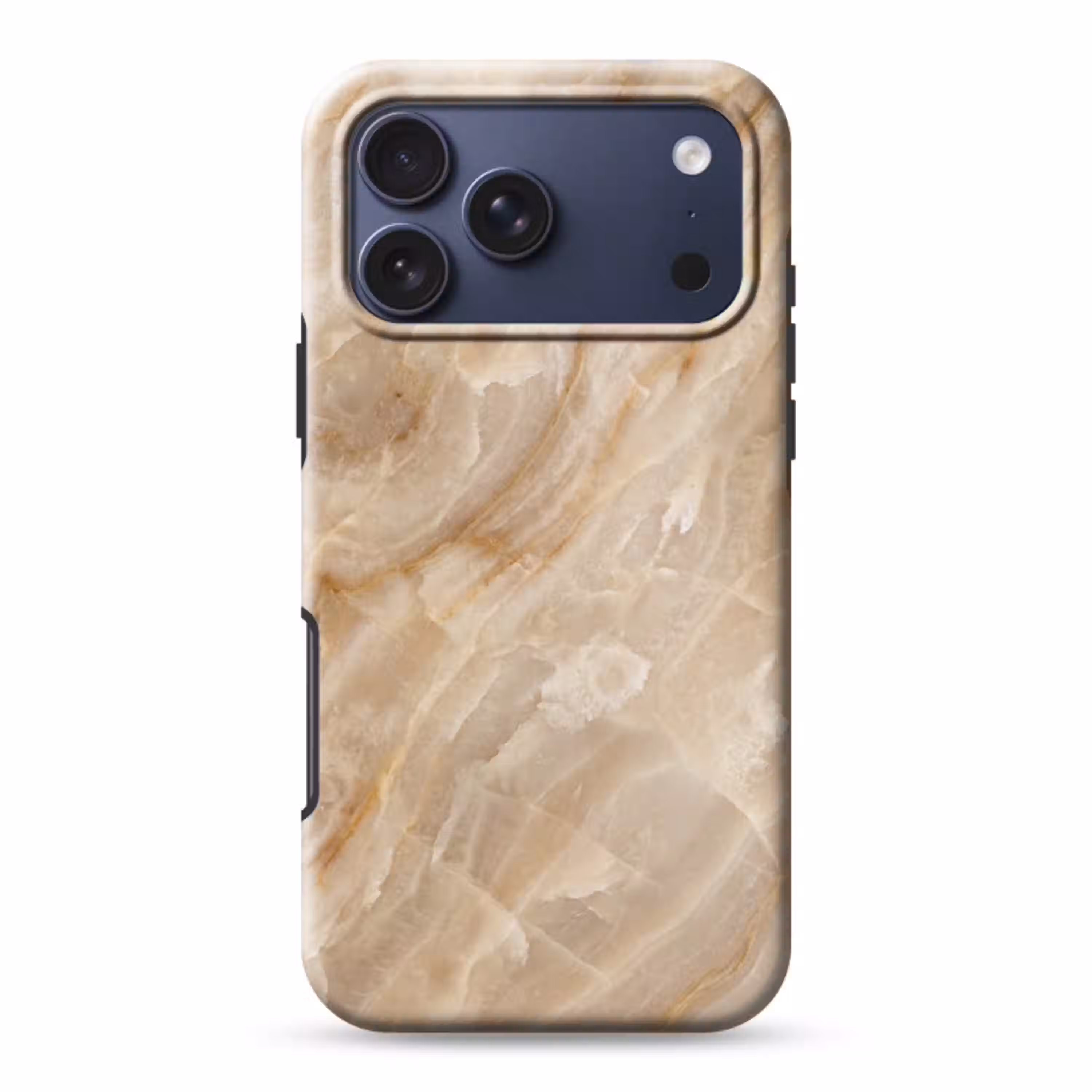 Steen - Ader - Natuur - Modern - Beige Toughcase MagSafe Apple iPhone 17 Pro Max klein -3d
