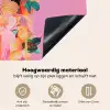 Vrouw - Bloemen - Paars - Abstract Inductie beschemer met haakjes klein -ky-onderkant-nl