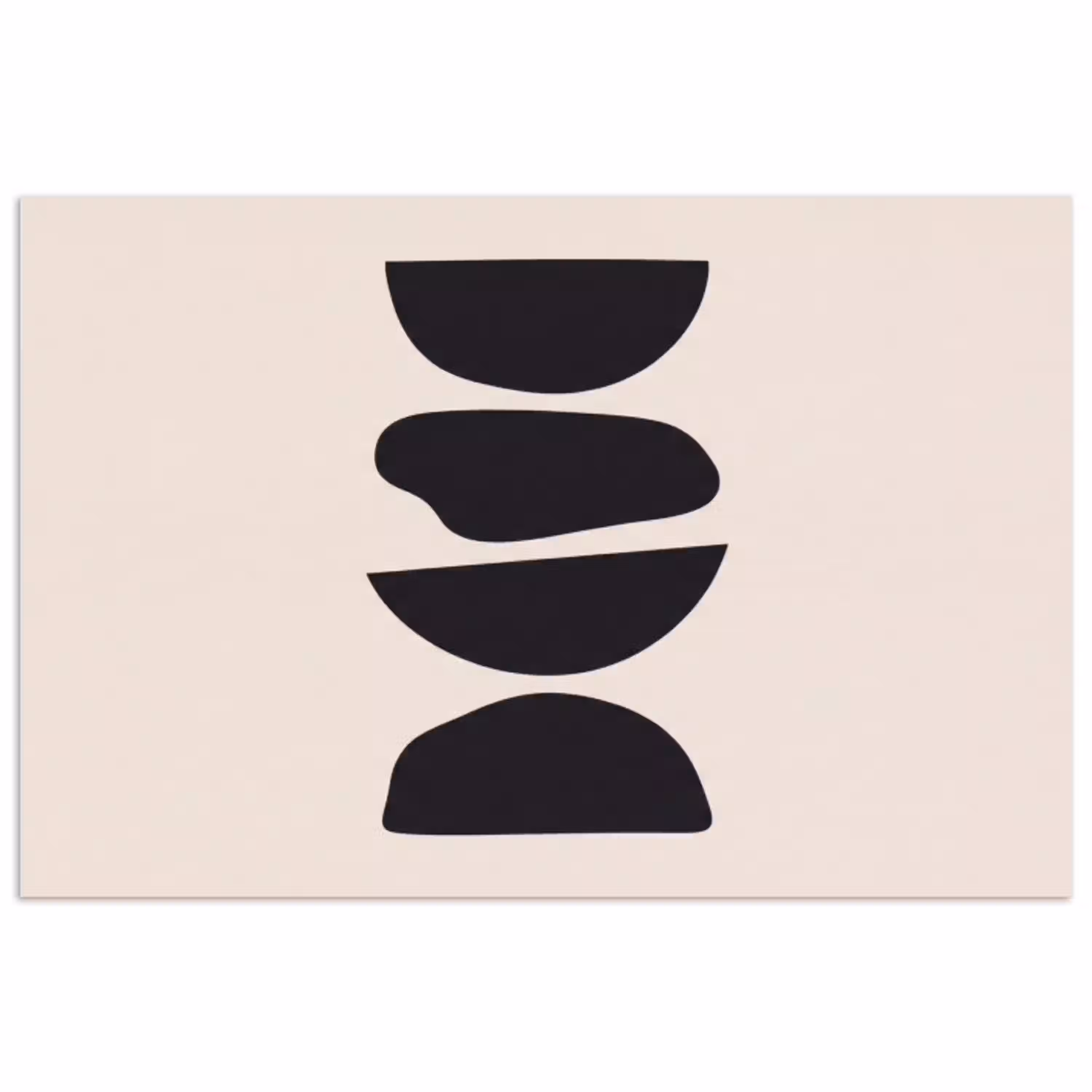 Vormen - Abstract - Modern poster papier klein -3d