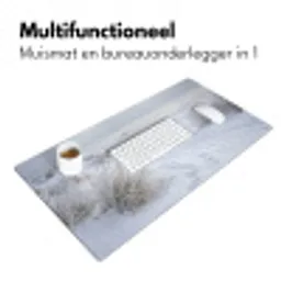 Duinen - Sneeuw - Strand - Winter - Serene Muismat XXL klein -sfeer4