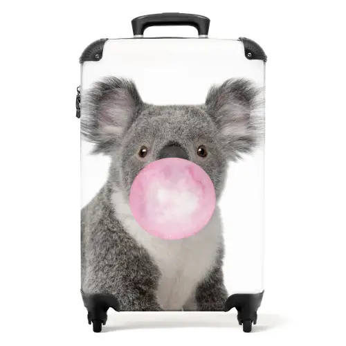 Kauwgom koala Koffer - NBS - Handbagage middel -productfoto_recht