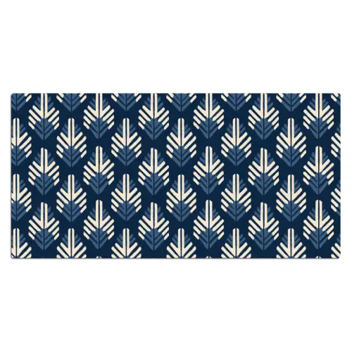Modern - Patroon - Blauw Muismat XXL klein 681 -3d_leeg