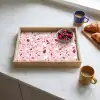Terrazzo - Patroon - Roze Dienblad Rechthoek middel 911 -sfeer2