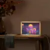Landschap - Bergen - Bollen - Licht Light Box met kabel (Tafellamp) klein -sfeer4