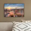 Strand - Zee - Duin - Zonsondergang - Landschap canvas 2cm klein -sfeer3