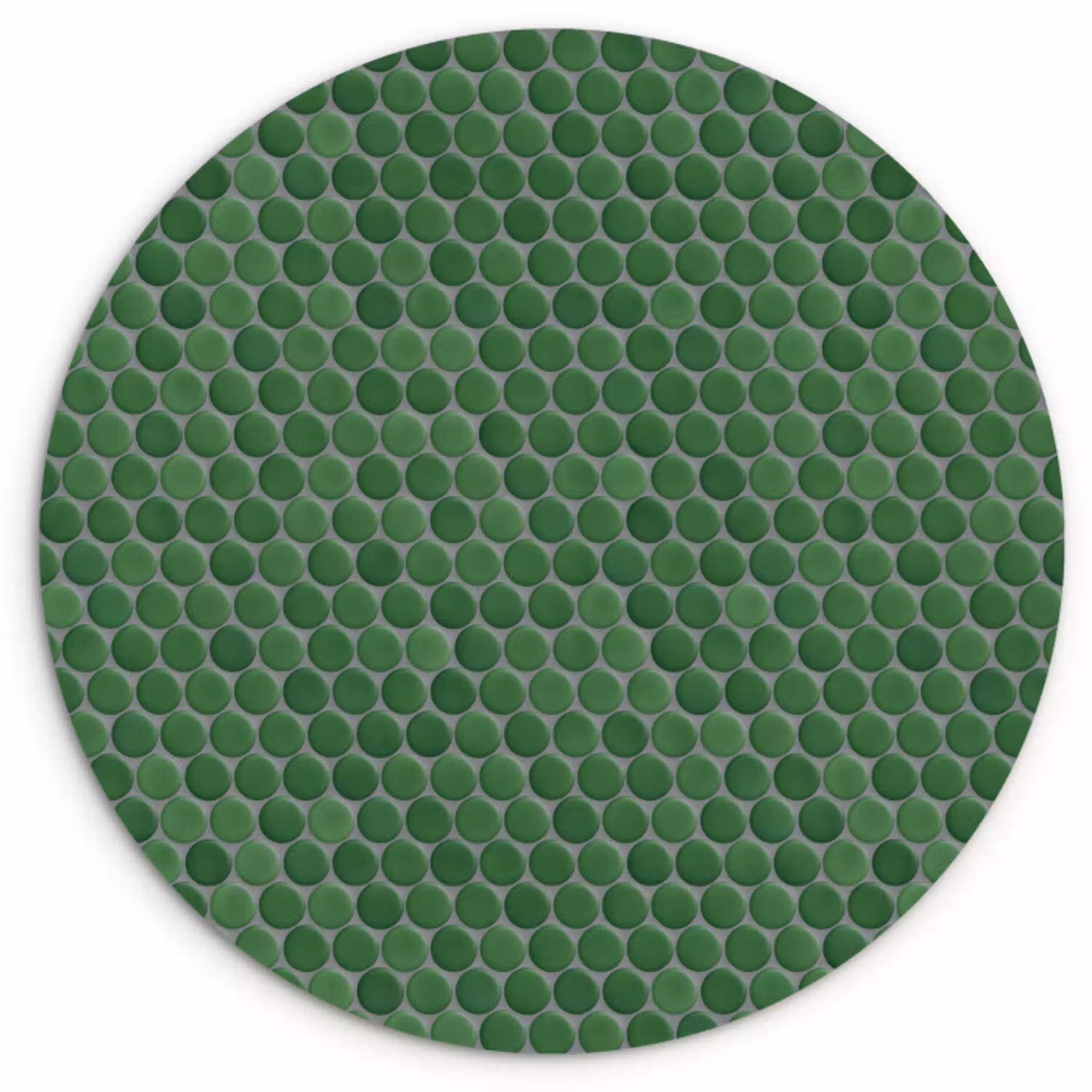 Penny - Mozaïek - Bosgroen - Green Wandcirkel kunststof plaat 5mm dik klein 188 -3d