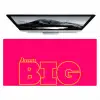 Minimalistisch - Roze - Dream big - Grafisch Muismat XXL klein -zzz3d
