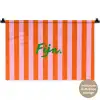 Patroon - Oranje - Fijn - Strepen Wandkleed katoen klein -t3d_DE