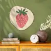 Aardbei - Minimalistisch - Rood - Fruit Wandcirkel Organisch Forex 3mm klein -sfeer2