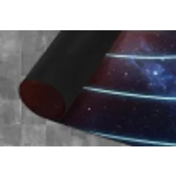 Ruimte - Zonnestelsel - Blauw Keukenloper - keukenmat middel -closeup