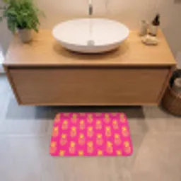 Ananas - Trendy - Roze Badmat klein 997 -sfeer1