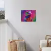 Kameleon - Dieren - Neon - Kleur tuinposter los doek klein -sfeer8