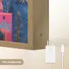 Kleurrijke gebouwen - Avondlicht - Islamitisch Light Box met batterij (Wandlamp) middel -USP_websiteoplaadbaarNL