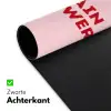 No rain no flowers - Minimalistisch - Roze - Bloem Muismat XXL klein -sfeer2
