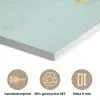 Wereldkaart - Realistisch - Blauw PET vilt klein -closeup_NL