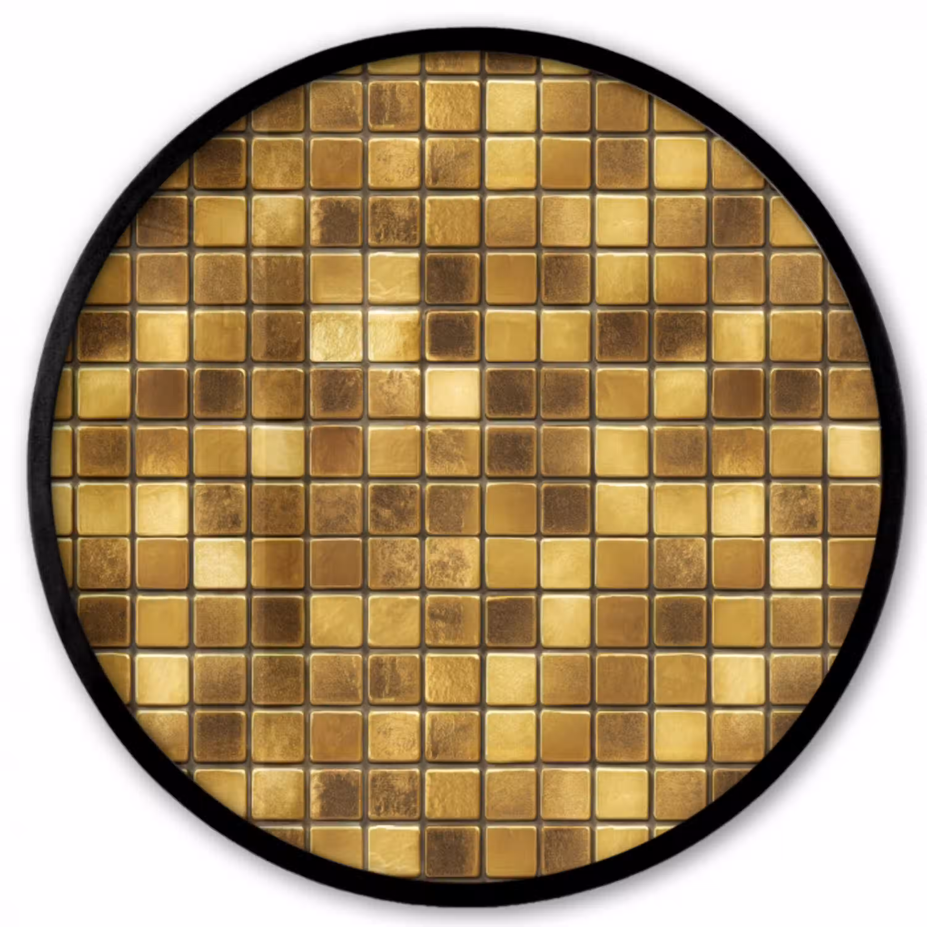 Tegels - Mozaïek - Luxe - Warm Goud Fotolijst rond zonder passe partout klein 856 -3d
