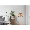 Vrouw - Bloemen - Pastel textielposter latten blank klein -woonkamer