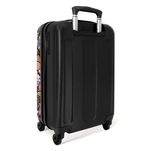 Zoete Snoepwereld Koffer - NBS - Handbagage middel -achterkant