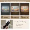 Bloemen - Natuur - Botanisch - Kunst Light Box met batterij (Wandlamp) middel -USP_lichtkleurNL