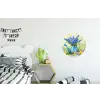 Gieter - Lavendel - Bloesems Wandcirkel aluminium klein -kinderkamer