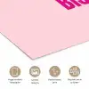 Bisou - Roze - Minimalistisch poster papier klein -closeup_NL