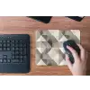 Geometrisch - Motief - Aardetinten muismat rubber klein 262 -toetsenbord