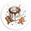 Chocomel - Decoratie - Koek - Winter - Kerst KitchenYeah - Keuken - Wandcirkel Forex klein -3d