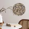 Matte - Lichte - Stenen Wandcirkel kunststof plaat 5mm dik klein 188 -sfeer4